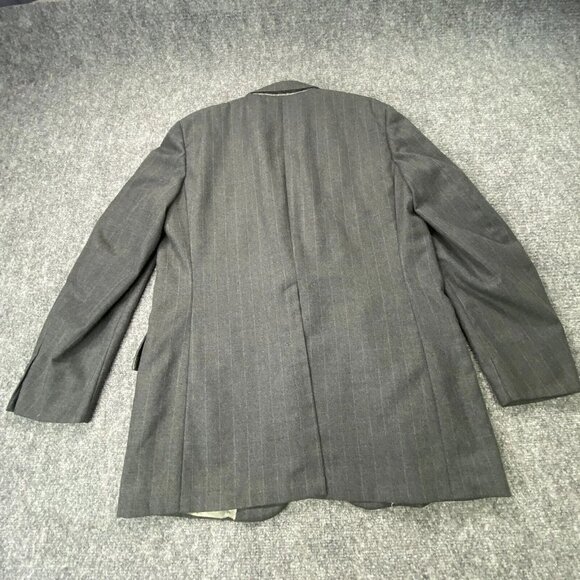 Vintage Donald Brooks Blazer Mens 44R Gray Pinstripe Wool ACWA Union USA 60s 70s - Picture 4 of 15